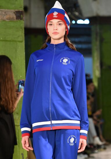 Olympic team outfit and Zasport brand casual collection showcased in Moscow