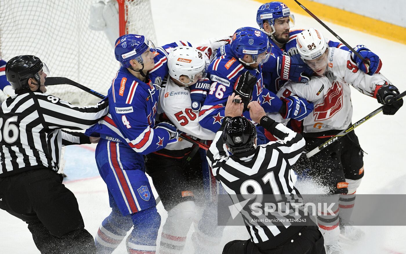 Kontinental Hockey League. SKA vs. Avangard