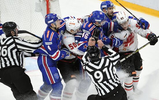 Kontinental Hockey League. SKA vs. Avangard