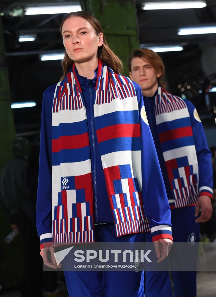 Olympic team outfit and Zasport brand casual collection showcased in Moscow