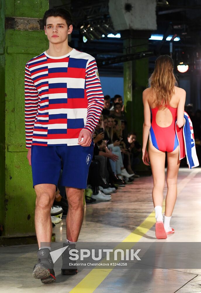 Olympic team outfit and Zasport brand casual collection showcased in Moscow