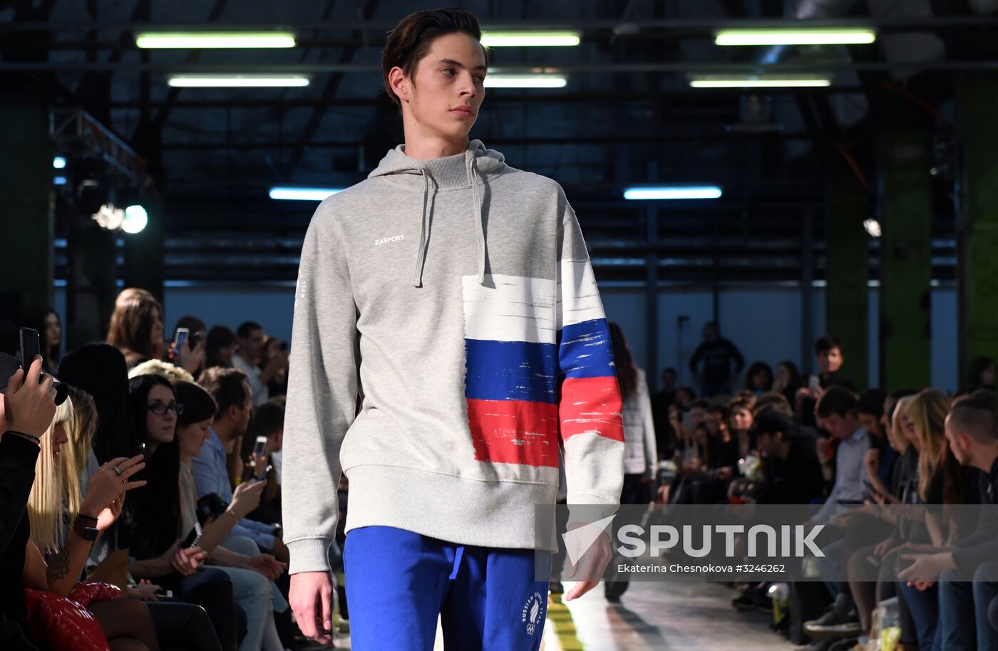 Olympic team outfit and Zasport brand casual collection showcased in Moscow