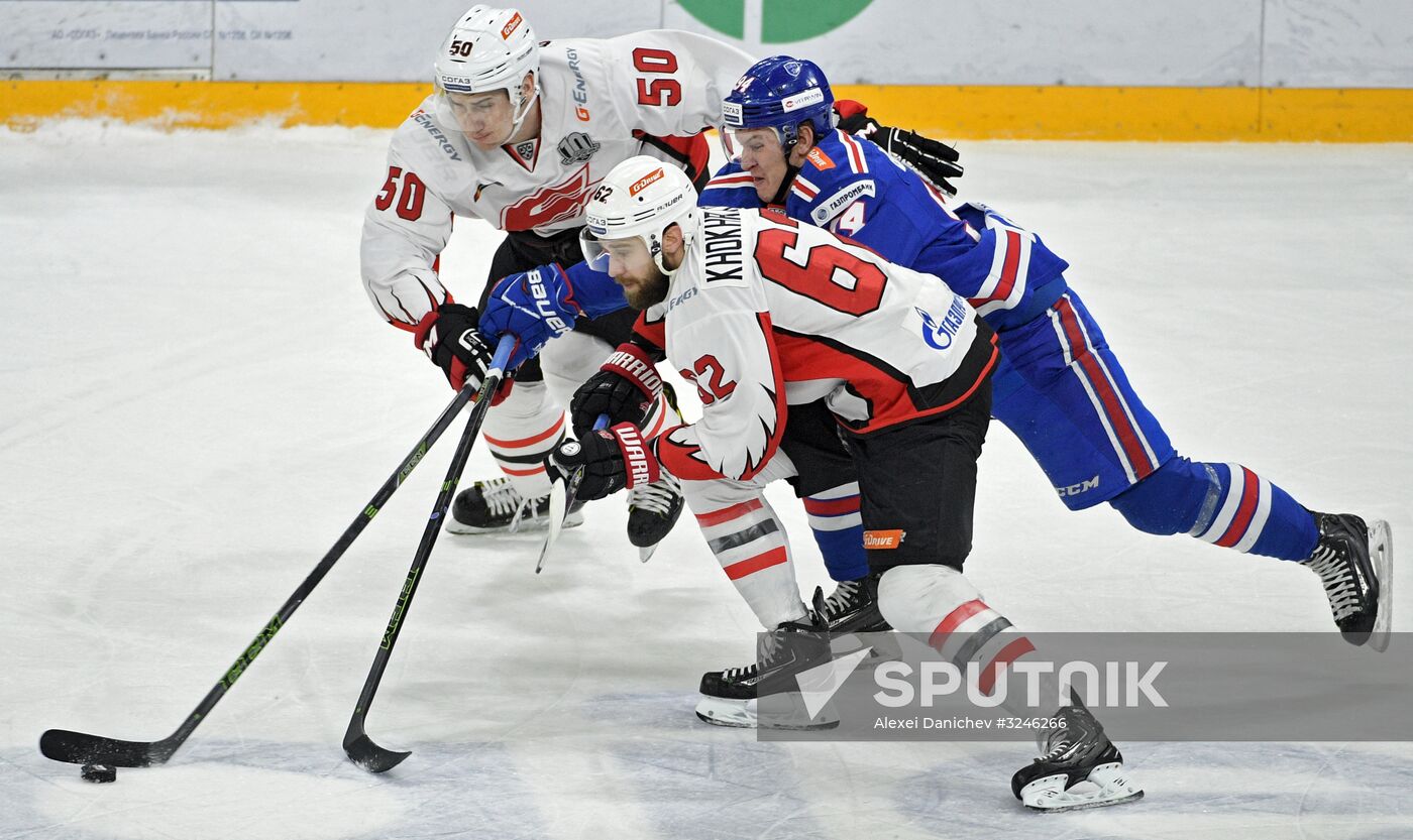 Kontinental Hockey League. SKA vs. Avangard