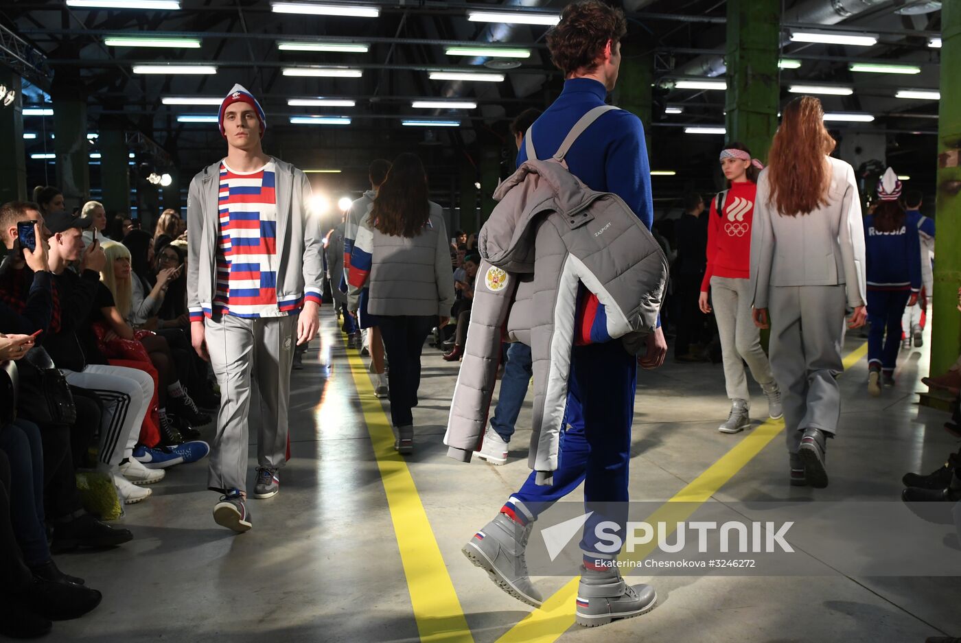 Olympic team outfit and Zasport brand casual collection showcased in Moscow