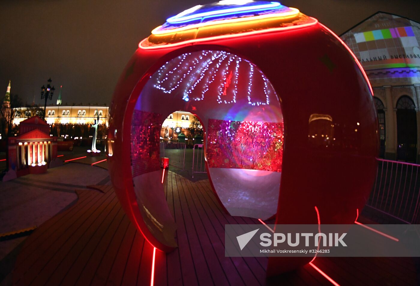 Art objects installed ahead of 2018 FIFA World Cup Russia Final Draw