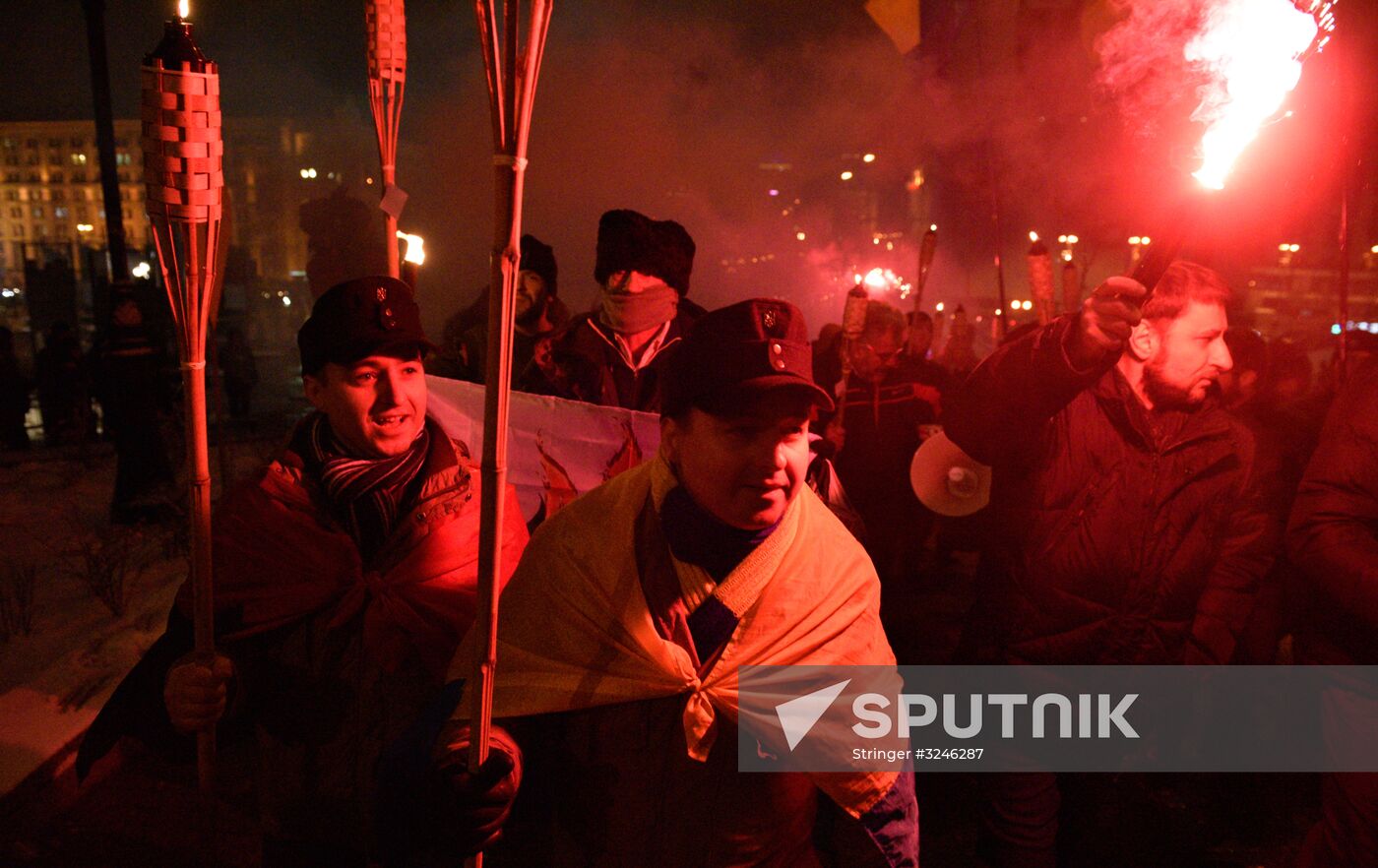 Euromaidan anniversary march in Kiev
