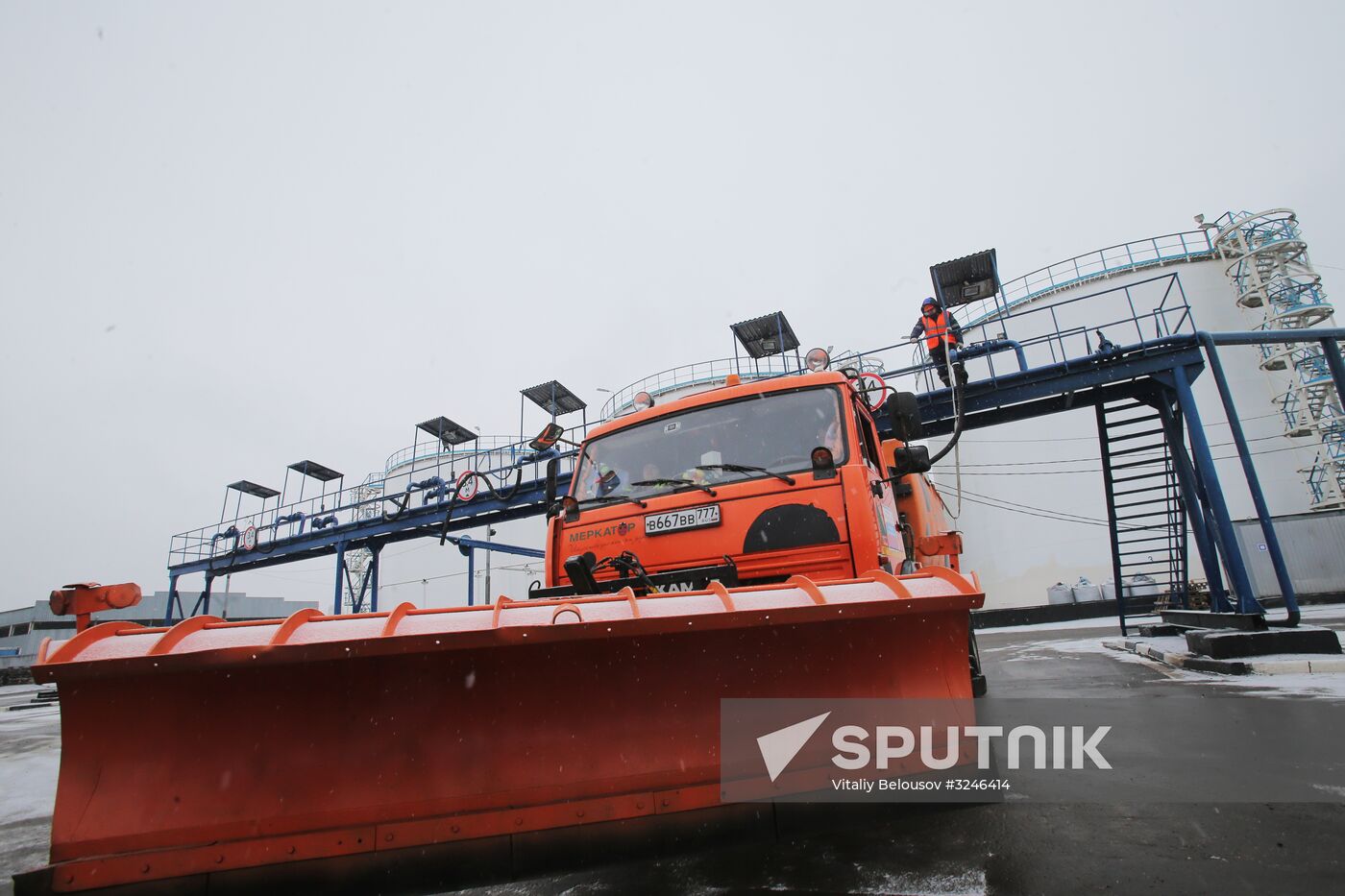 Treating roads with anti-icing materials