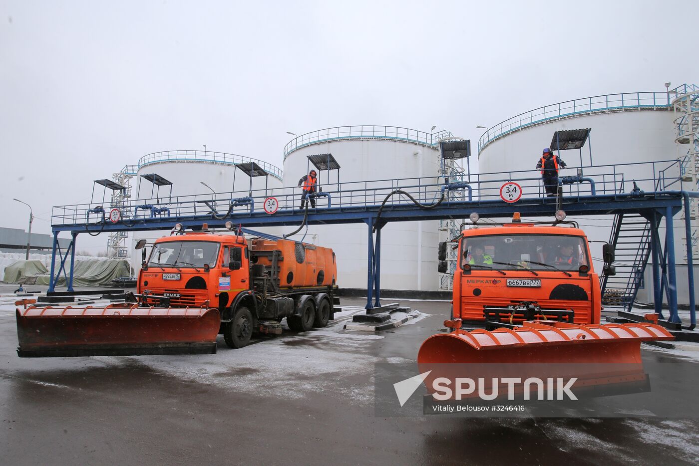 Treating roads with anti-icing materials