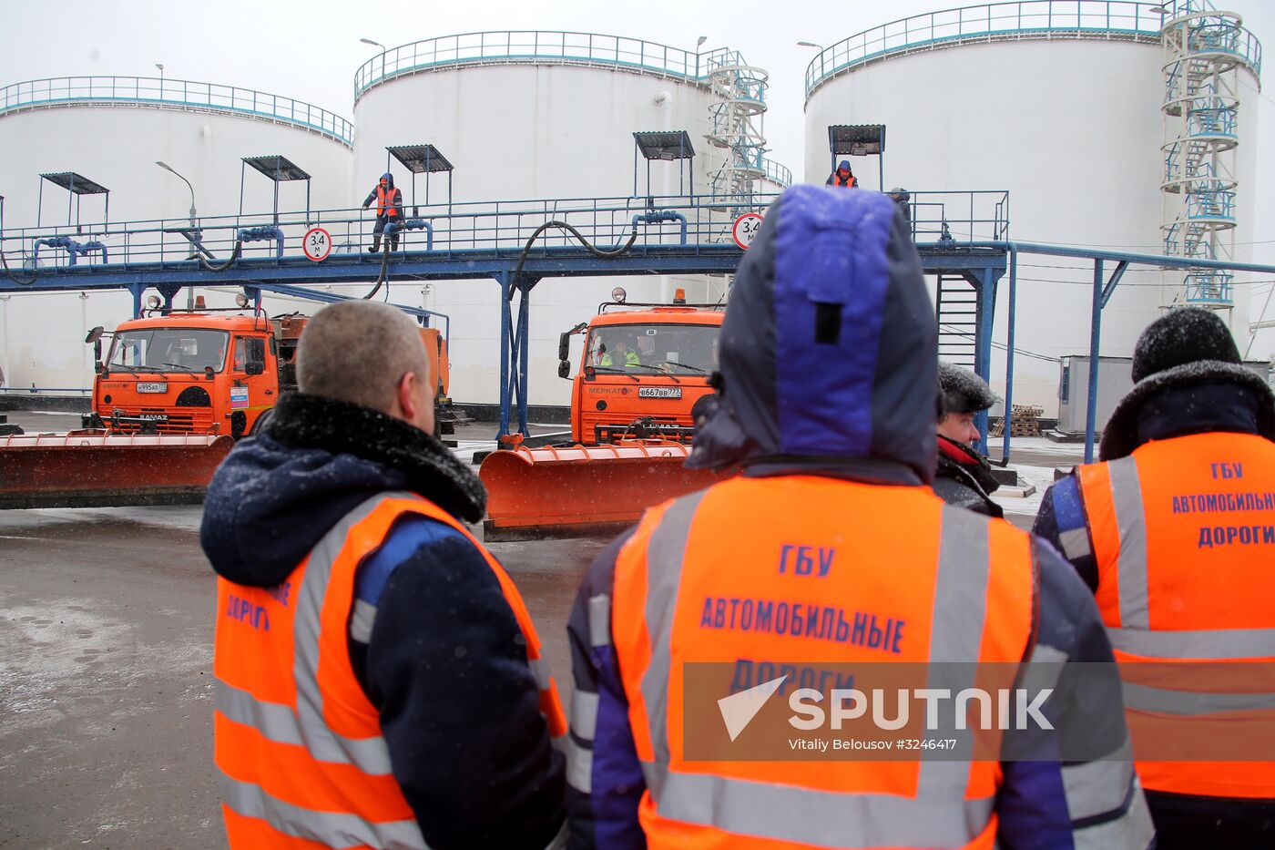 Treating roads with anti-icing materials