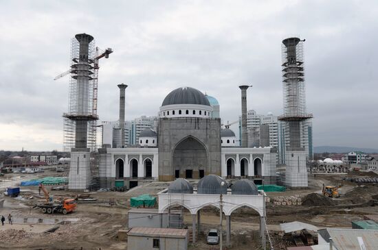 Construction of mosque named after Ramzan Kadyrov in Chechnya