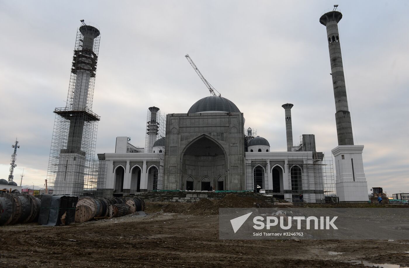 Construction of mosque named after Ramzan Kadyrov in Chechnya