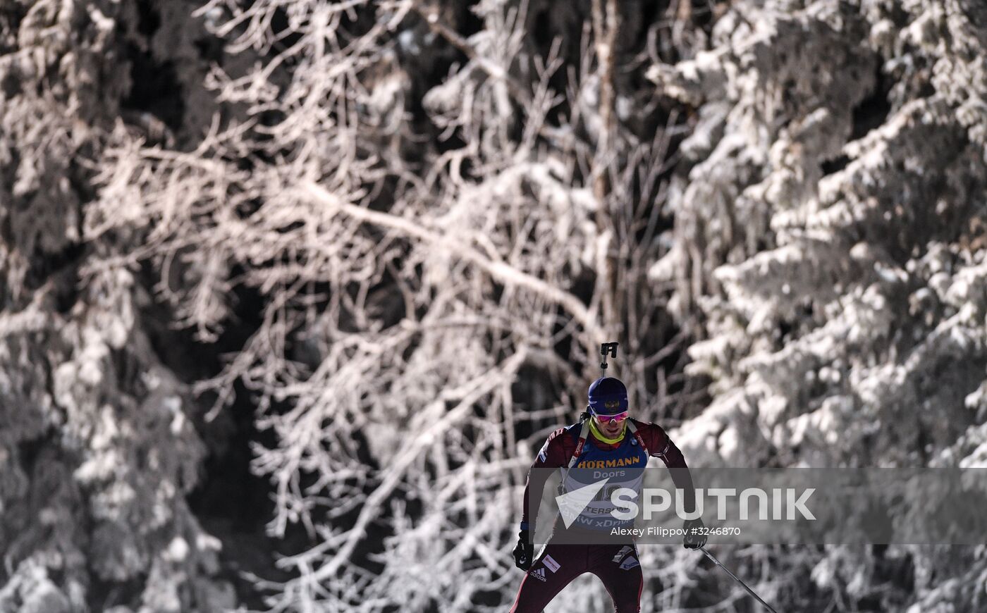 World Cup Biathlon 1. Men's individual race