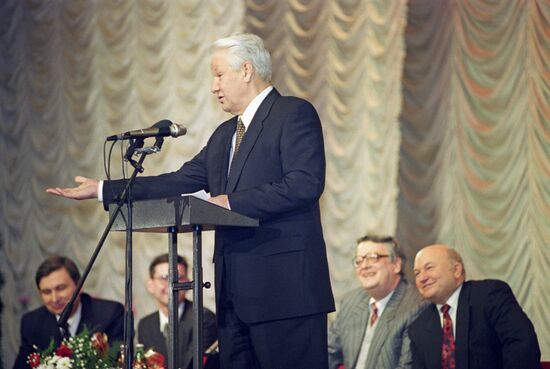 President Boris Yeltsin visits Bauman University