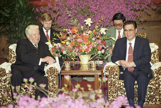 President Boris Yeltsin's visit to China