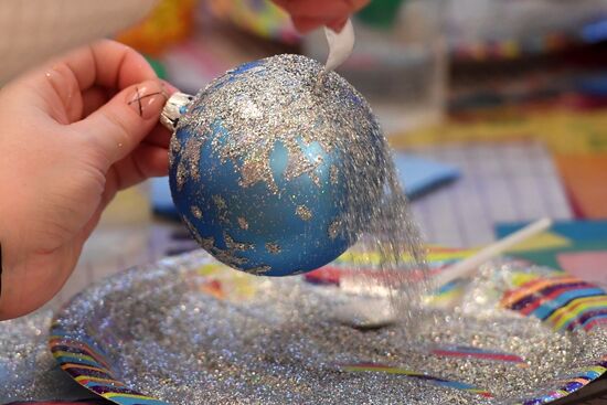 Tree ornaments factory exhibition in Kazan