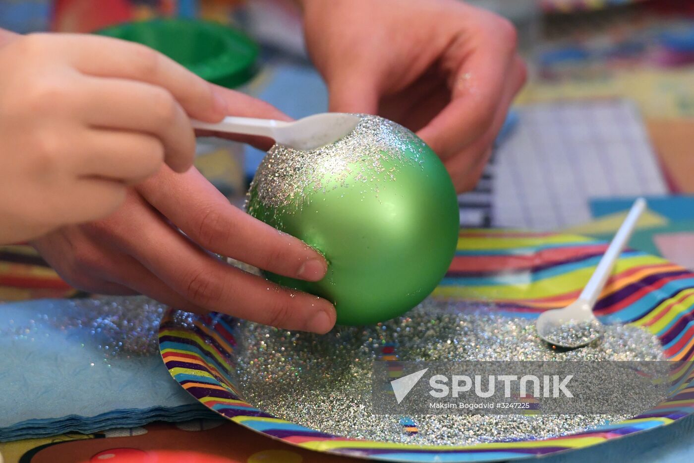 Tree ornaments factory exhibition in Kazan