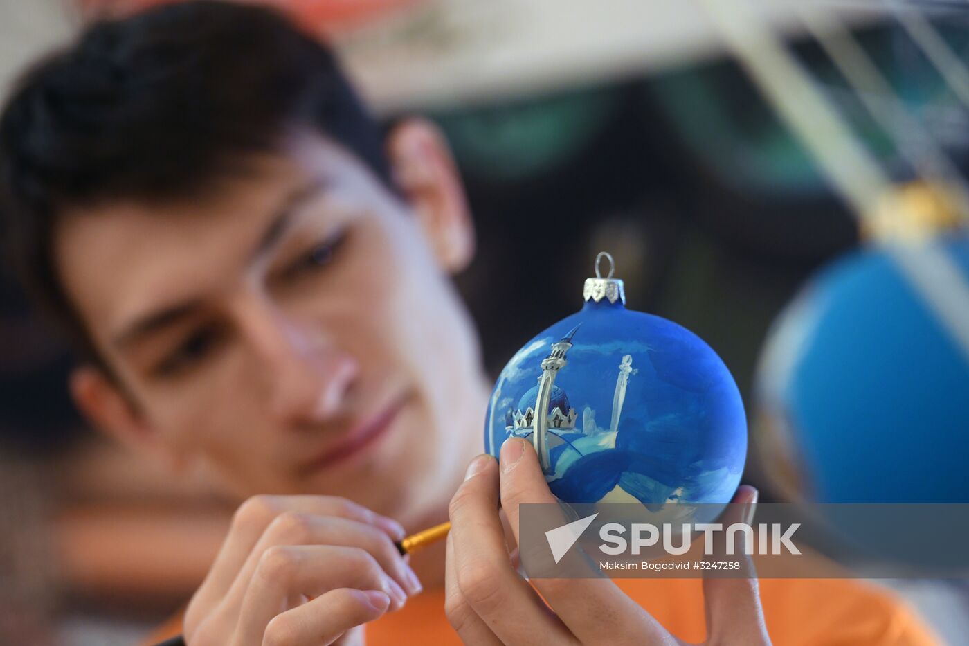 Tree ornaments factory exhibition in Kazan