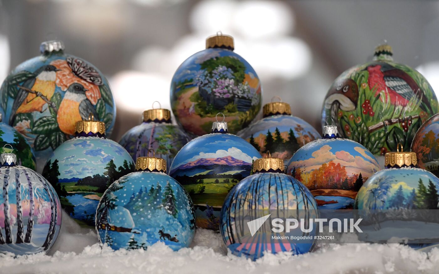 Tree ornaments factory exhibition in Kazan