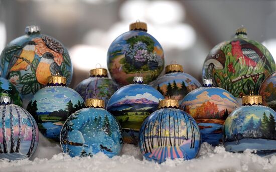 Tree ornaments factory exhibition in Kazan
