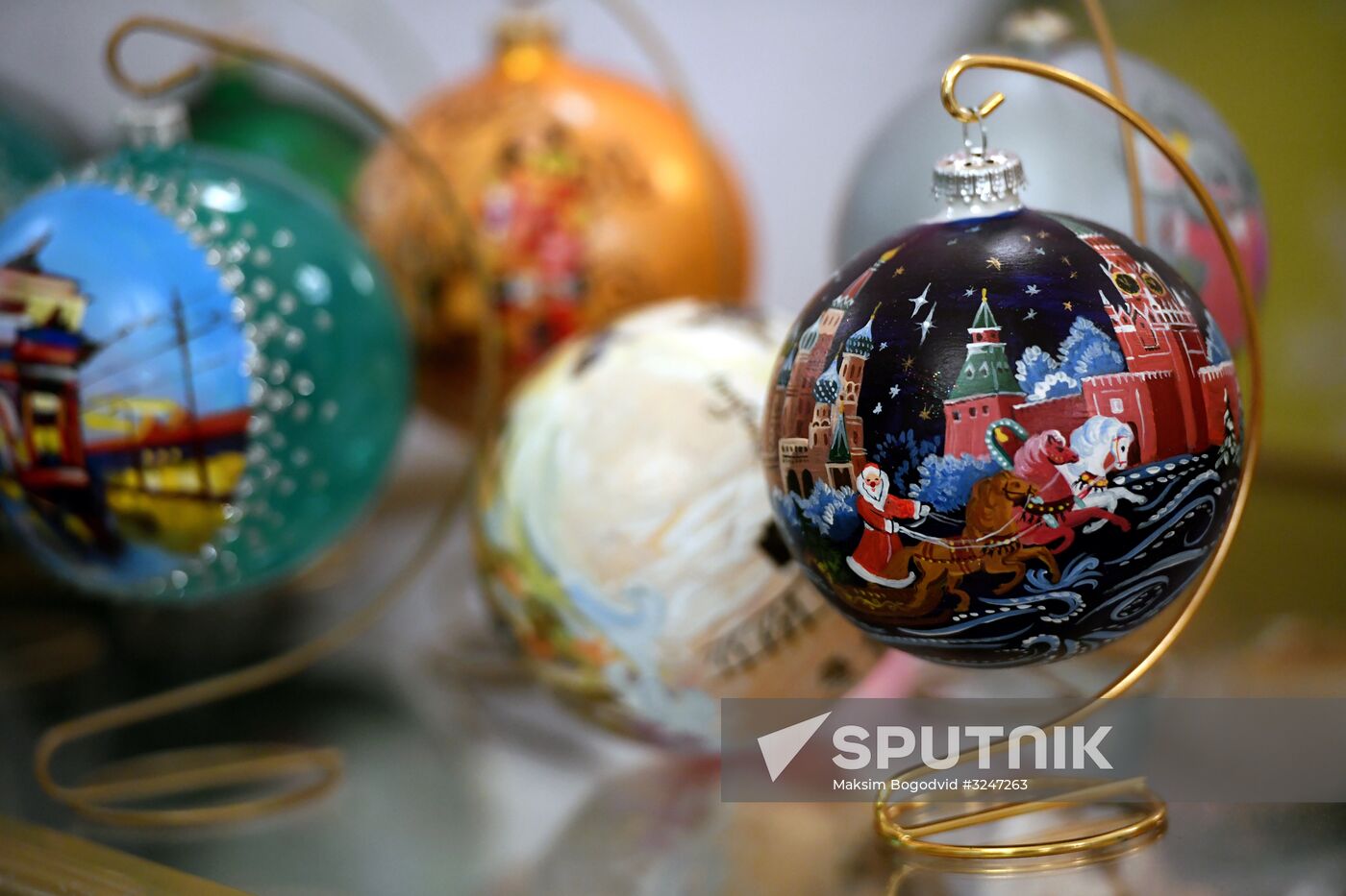 Tree ornaments factory exhibition in Kazan