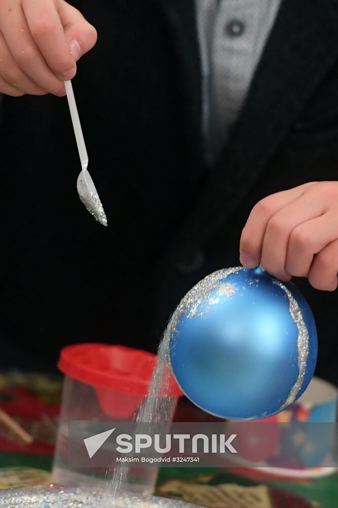 Tree ornaments factory exhibition in Kazan