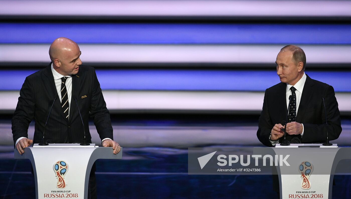 President Putin takes part in 2018 FIFA World Cup Final Draw
