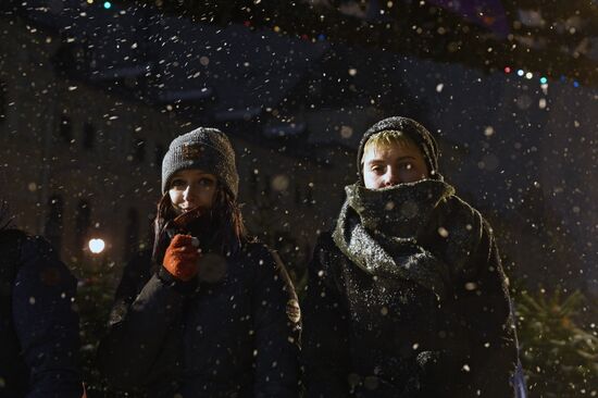 Snow in Moscow