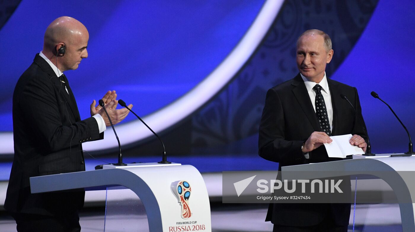 President Putin takes part in 2018 FIFA World Cup Final Draw