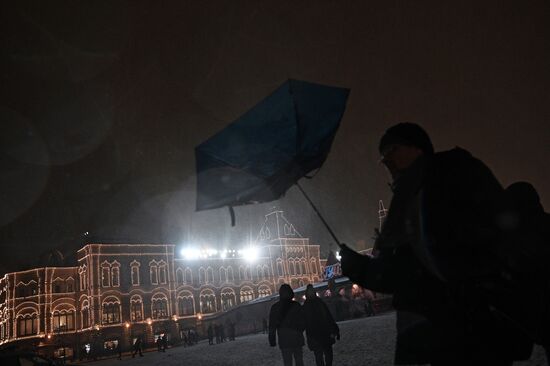 Snow in Moscow