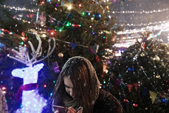 Snow in Moscow