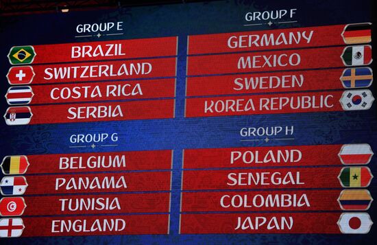 2018 FIFA World Cup Final Draw