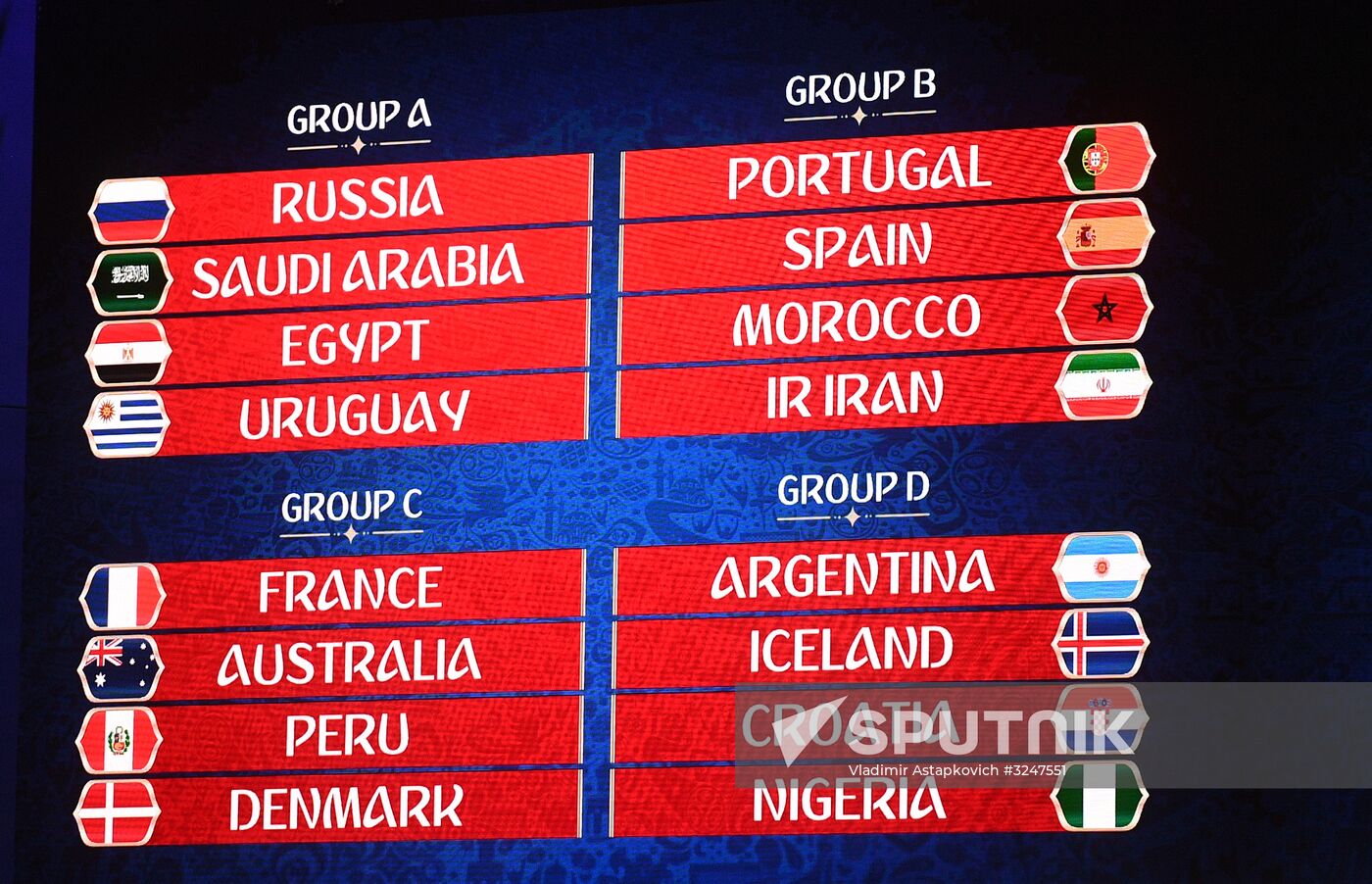 2018 FIFA World Cup Final Draw