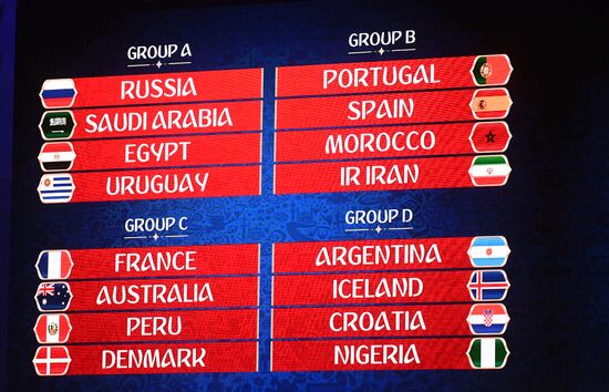 2018 FIFA World Cup Final Draw