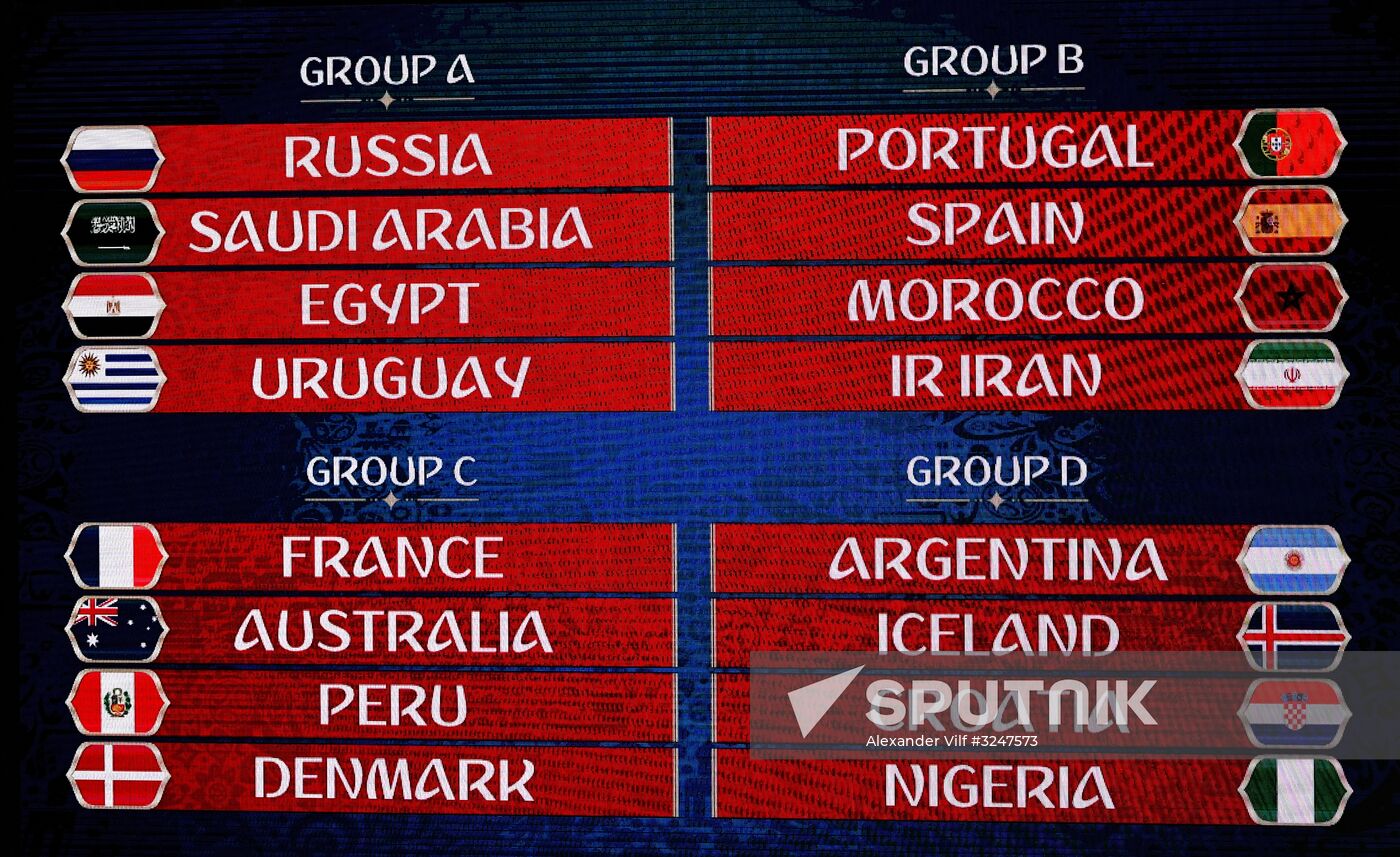2018 FIFA World Cup Final Draw