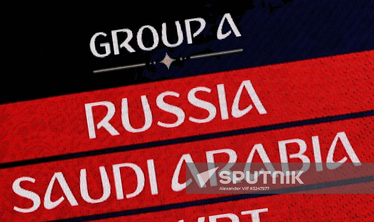 2018 FIFA World Cup Final Draw