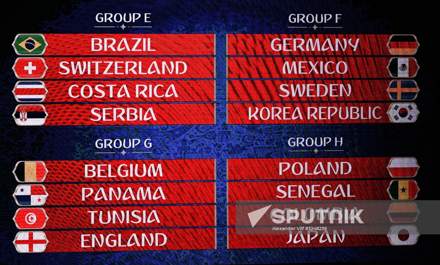 2018 FIFA World Cup Final Draw
