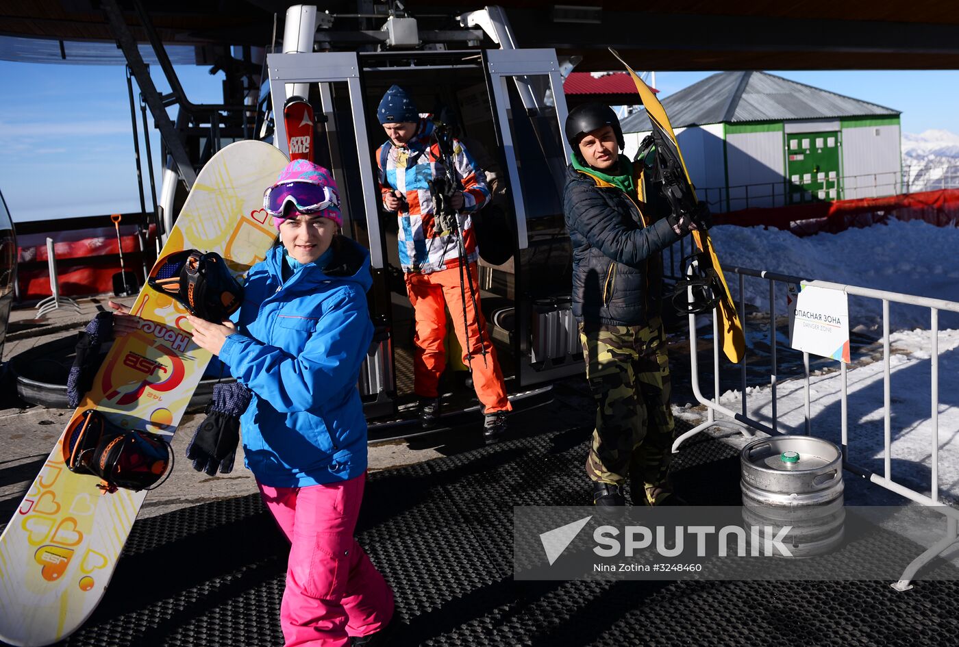 Ski season opens at Gorki Gorod resort in Sochi