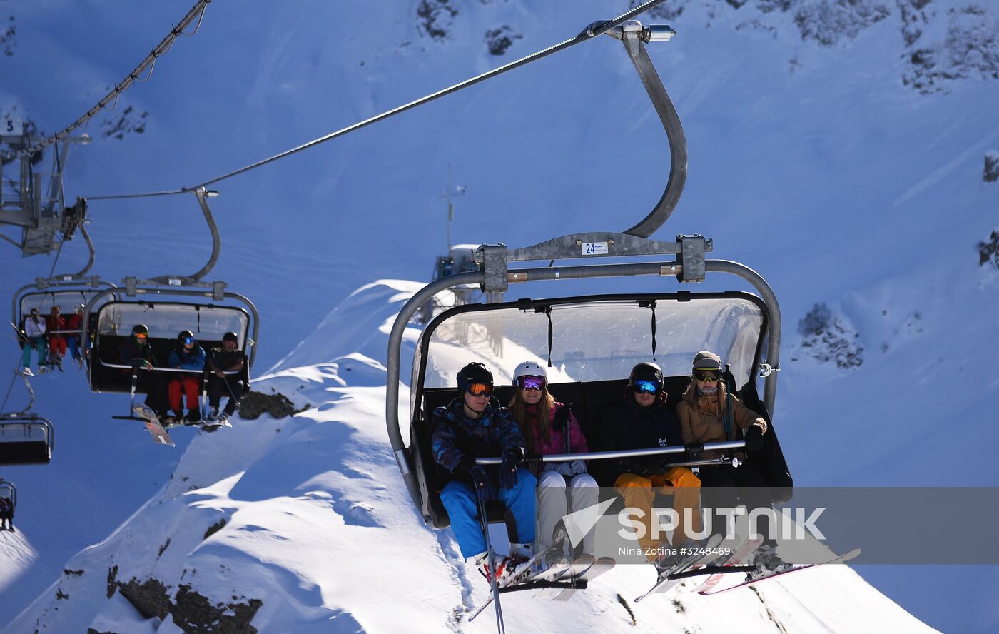 Ski season opens at Gorki Gorod resort in Sochi