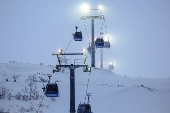 Alpine skiing season kicks off in Khibiny Mountains