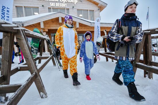 Alpine skiing season kicks off in Khibiny Mountains