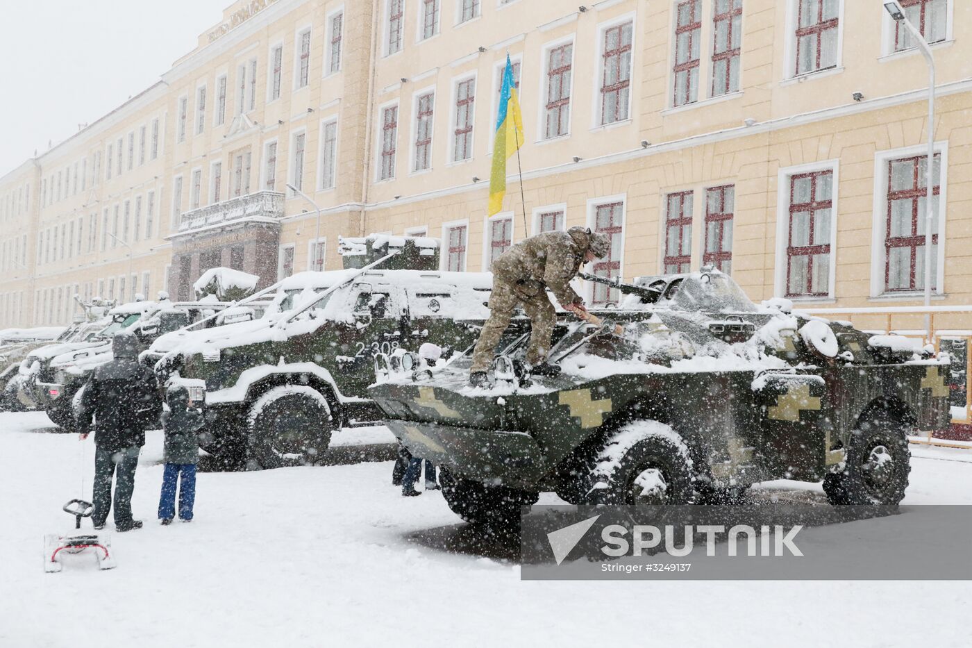 Exhibition of Ukrainian Armed Forces military equipment