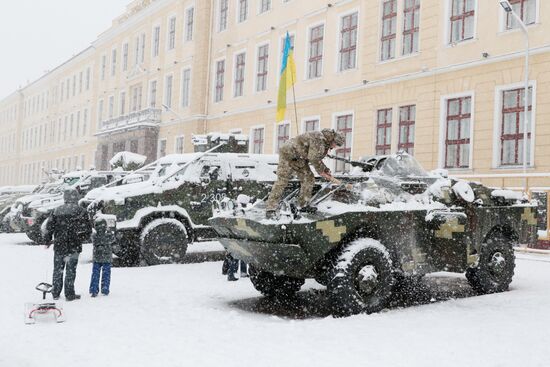 Exhibition of Ukrainian Armed Forces military equipment