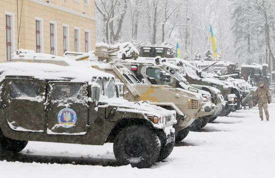 Exhibition of Ukrainian Armed Forces military equipment
