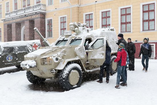 Exhibition of Ukrainian Armed Forces military equipment