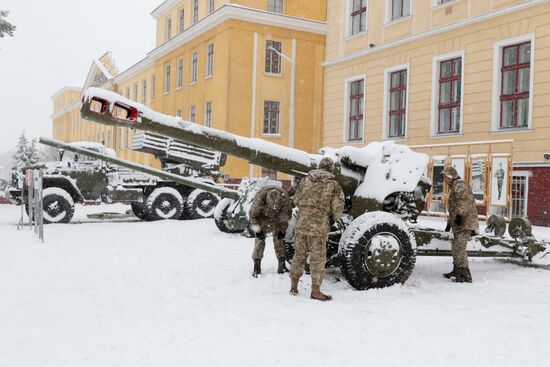 Exhibition of Ukrainian Armed Forces military equipment