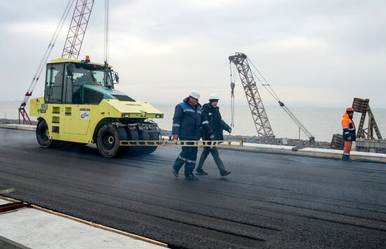 Crimean Bridge under construction
