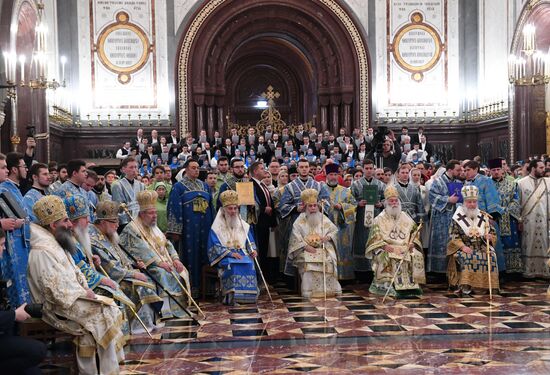 Divine Liturgy in Cathedral of Christ the Savior