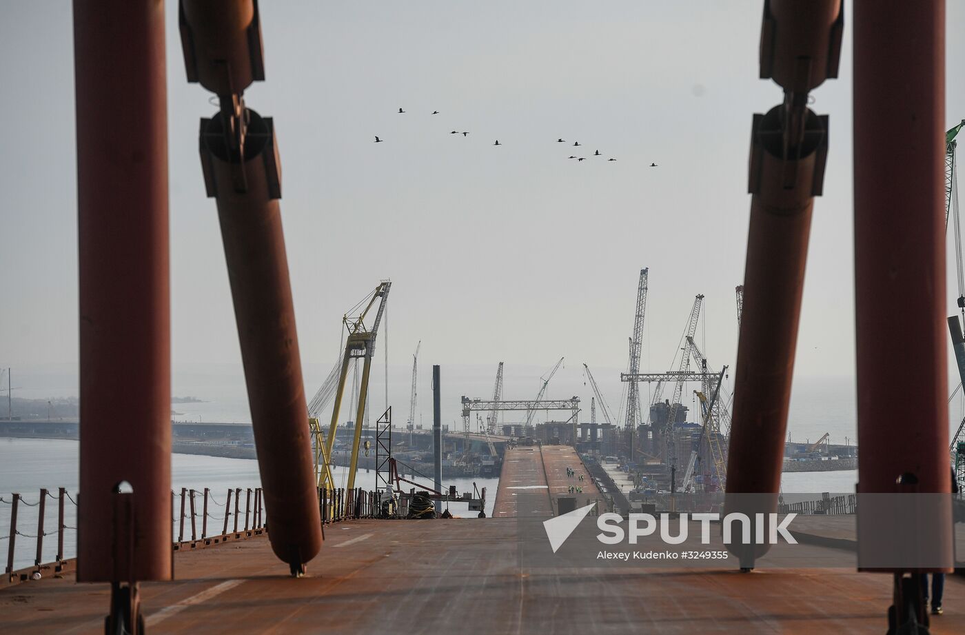 Crimean Bridge under construction