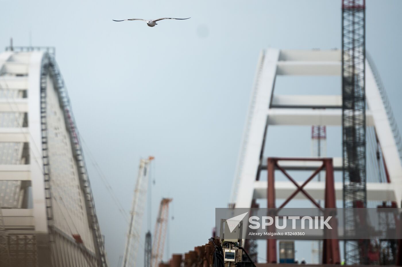 Crimean Bridge under construction