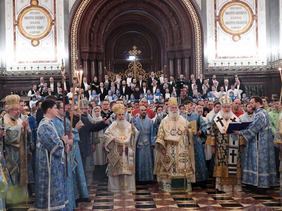 Divine Liturgy in Cathedral of Christ the Savior